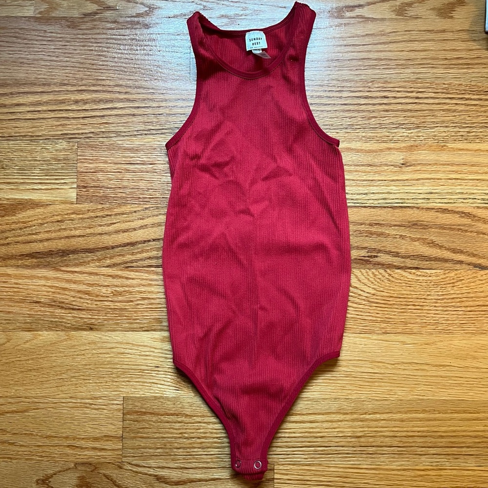 Sunday Best red bodysuit size XS
